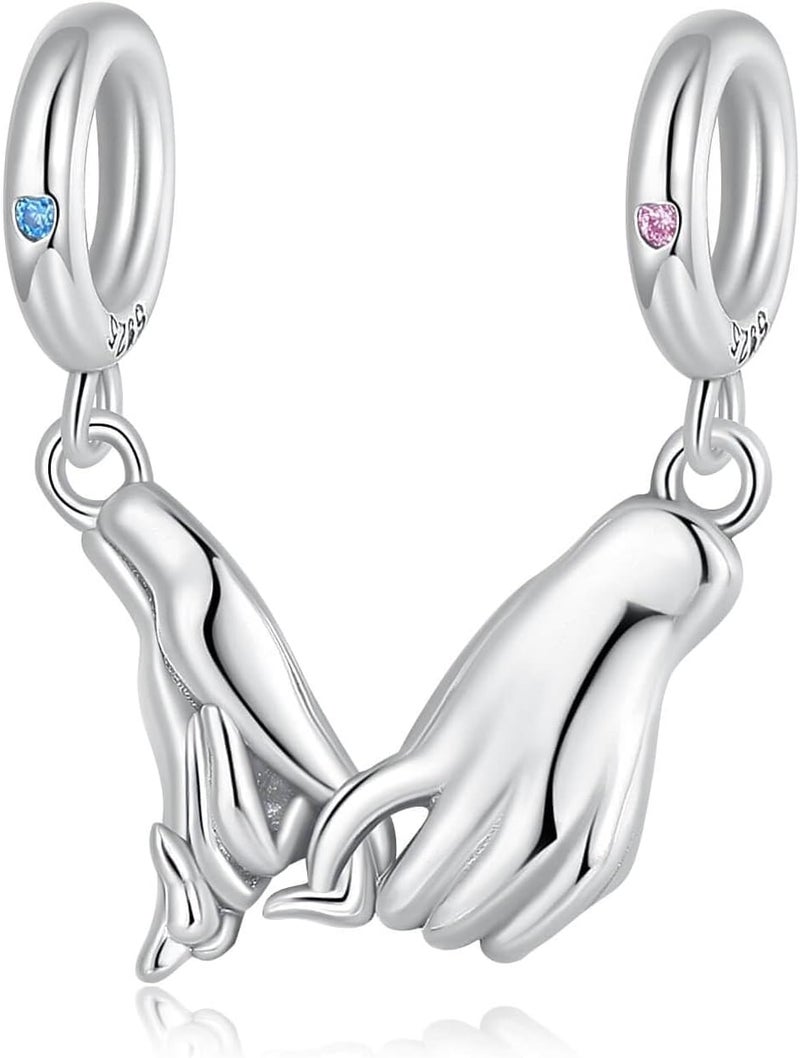 DATOUQI Queen Happy Birthday Hot Air Balloon Family Puppy Charm 925 Sterling Silver Charms for Bracelets and Necklaces Mother's Day Charms for Women - Image 1